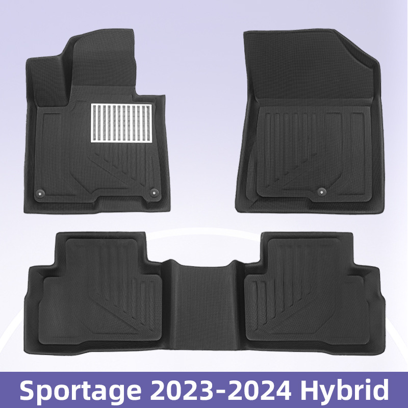 适用于 KIA Sportage 2023-2024 混动 3D 全天候材质 XPE 脚垫地垫内饰