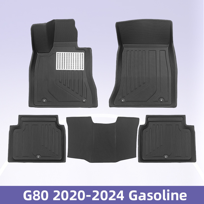 适用于 Hyundai G80 2020-2024 燃油 3D 全天候材质 XPE 脚垫地垫内饰