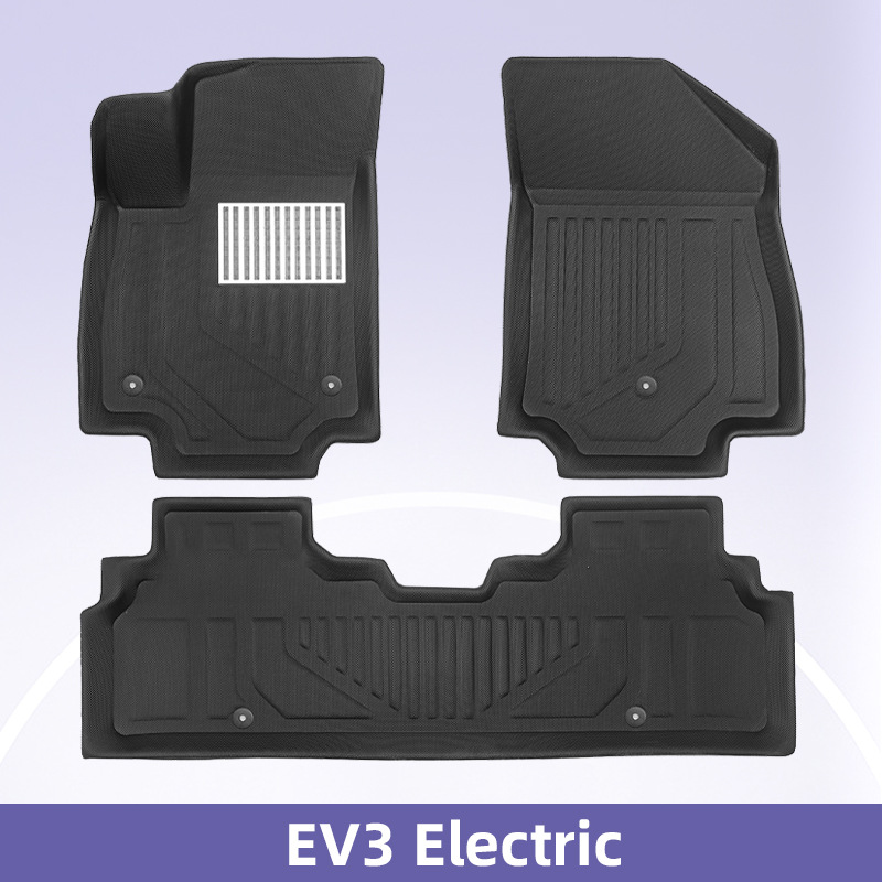 适用于 KIA EV3 电动 2025 脚垫 3D 全天候材质 XPE 脚垫地垫内饰配件