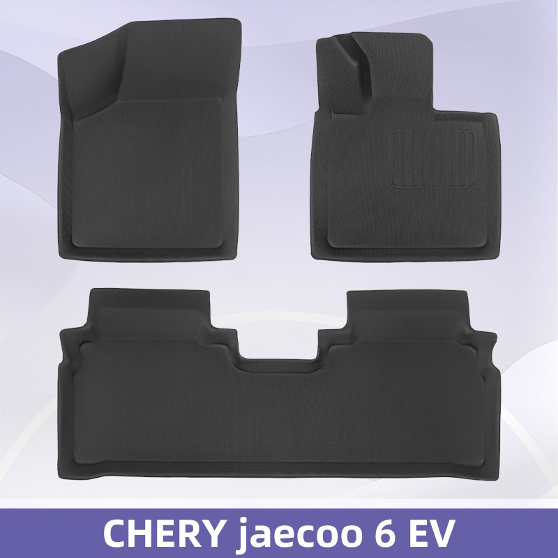 适用于 CHERY Jaecoo 6 EV 2024-2025 右舵 3D 全天候材质 XPE 脚垫