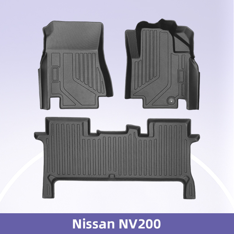 适用于 Nissan NV200 右舵 3D 全天候材质 TPE 자동차 발판后준비箱垫