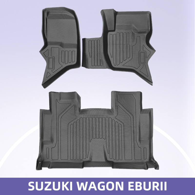 适用于 SUZUKI WAGOM ERURI2015 右舵 3D 全天候材质 TPE 脚垫后przygotować箱垫