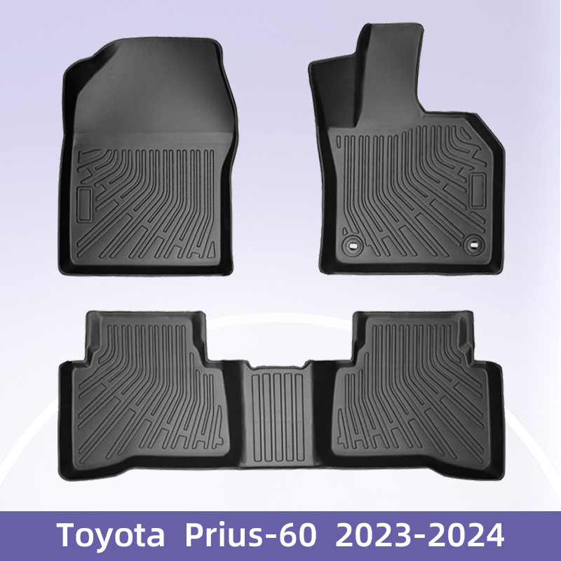 适用于 ToyotaPrius-60 系混动 2023-2024 右舵 3D 全天候材质 TPE 脚垫