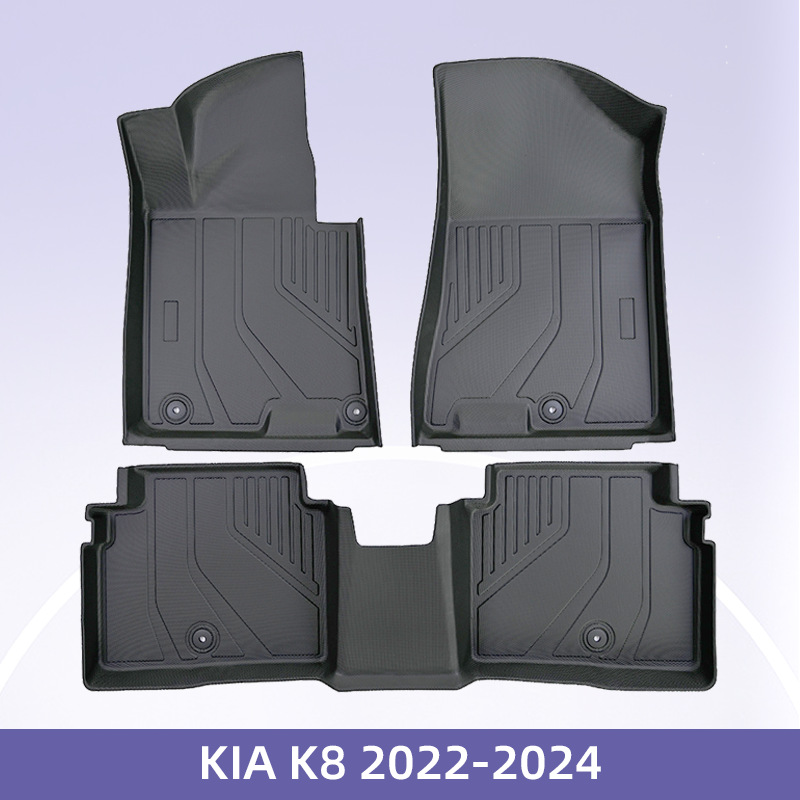 适用于起亚 Kia K8 混动 2022-2024 3D 全天候材质 TPE samochód脚垫尾箱垫